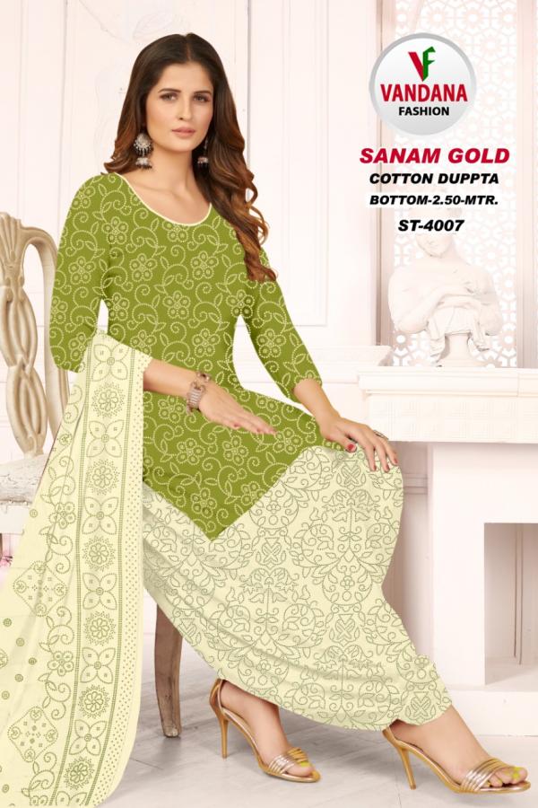 Vandana Sanam Gold Vol-4 Cotton Designer Exclusive Dress Material